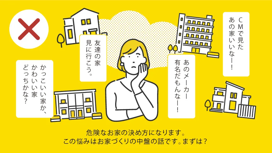 資金計画についての間違いのイラスト